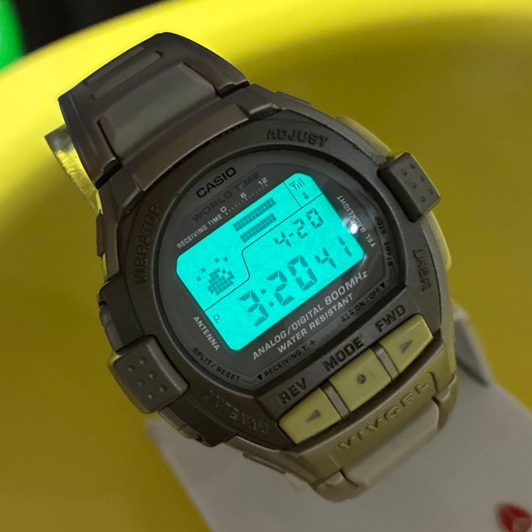 CASIO VIVCEL VIVCEL WORLD TIME Digital Men's Watch — Japanese