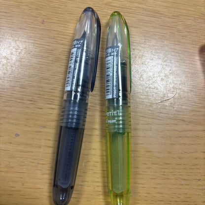 Pilot Petit1 portable fountain pen with fine nib in plastic body, discontinued model
