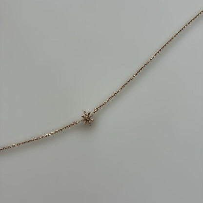 Agat Diamond Bracelet made of Gold K10 with diamond decorations and 200 mm length