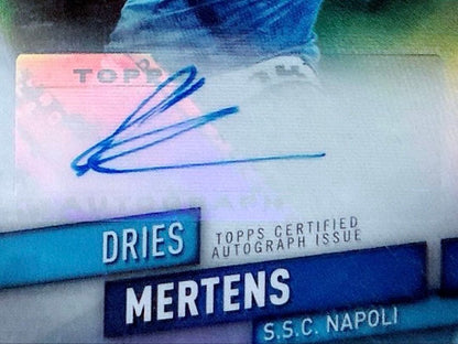 Dries Mertens 2019-20 Finest CL Autograph Card — Japanese