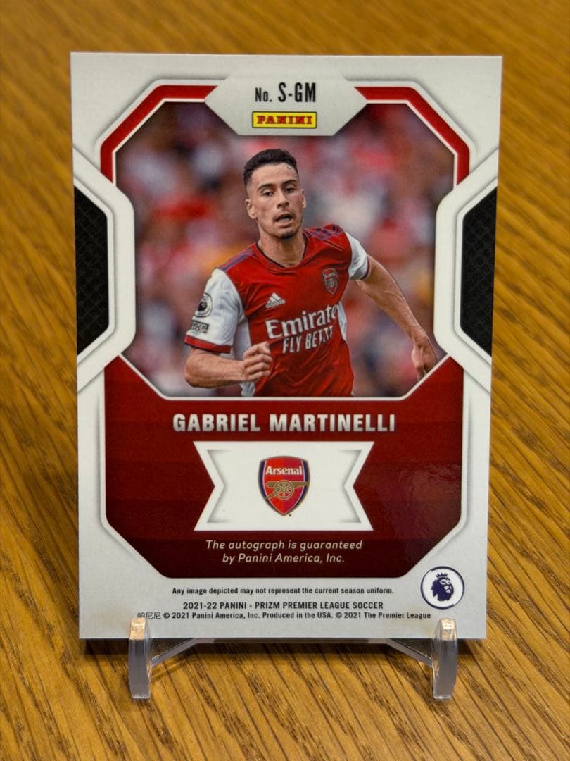 Rookie Card Gabriel Martinelli Hand-Signed Card Arsenal — Japanese