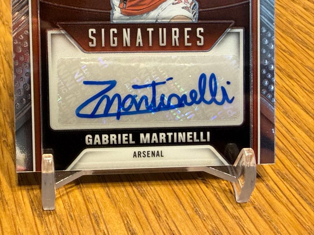 Rookie Card Gabriel Martinelli Hand-Signed Card Arsenal — Japanese