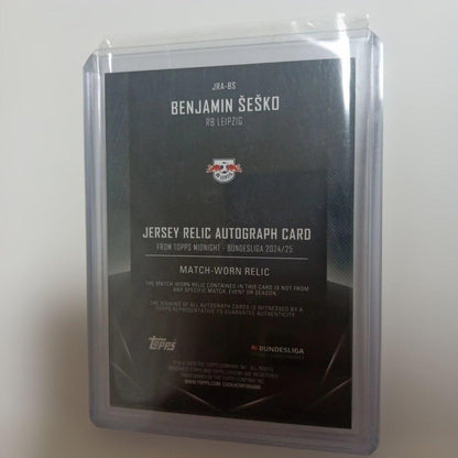 Benjamin Sesko Topps Midnight 直筆サイン レリック — Japanese