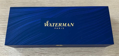 Waterman ballpoint pen in black and silver finish shown on white background
