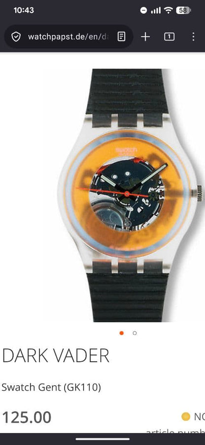 swatch GK110 Quartz Men's — Japanese