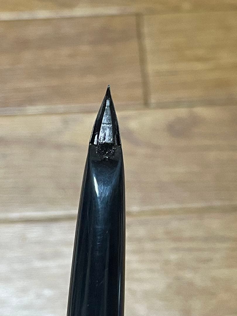 PILOT Elite Fountain Pen in black with 14K gold nib, model 14K-585, shown uncapped on white background