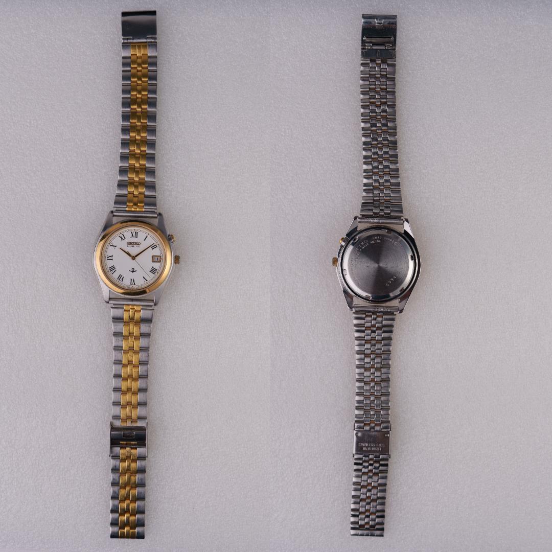 SEIKO 5M42-0B80 Kinetic Men's Watch — Japanese