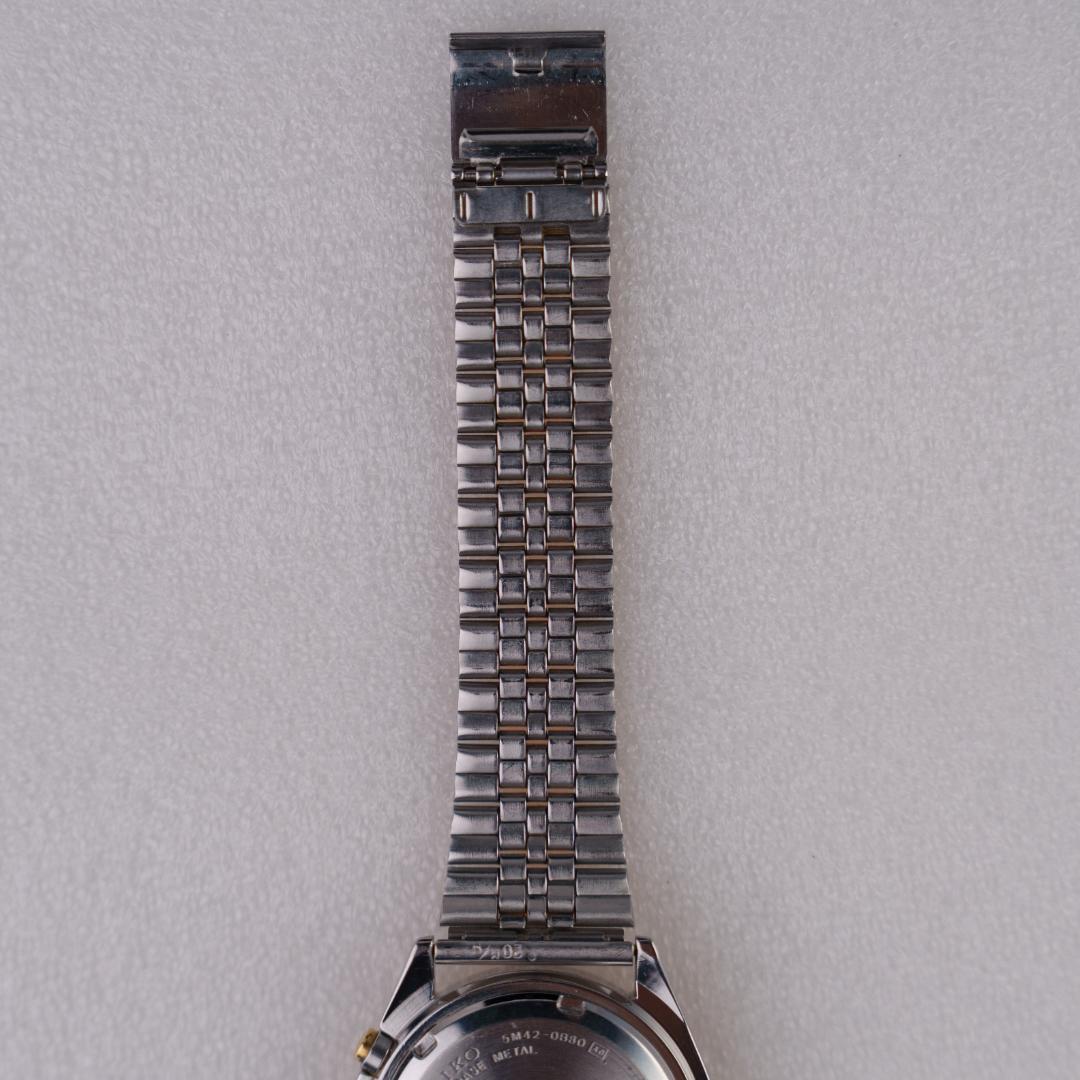 SEIKO 5M42-0B80 Kinetic Men's Watch — Japanese