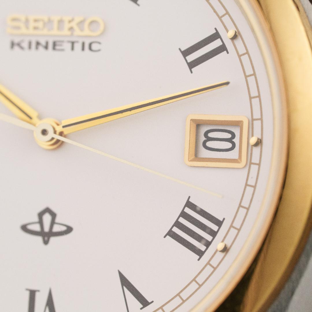 SEIKO 5M42-0B80 Kinetic Men's Watch — Japanese