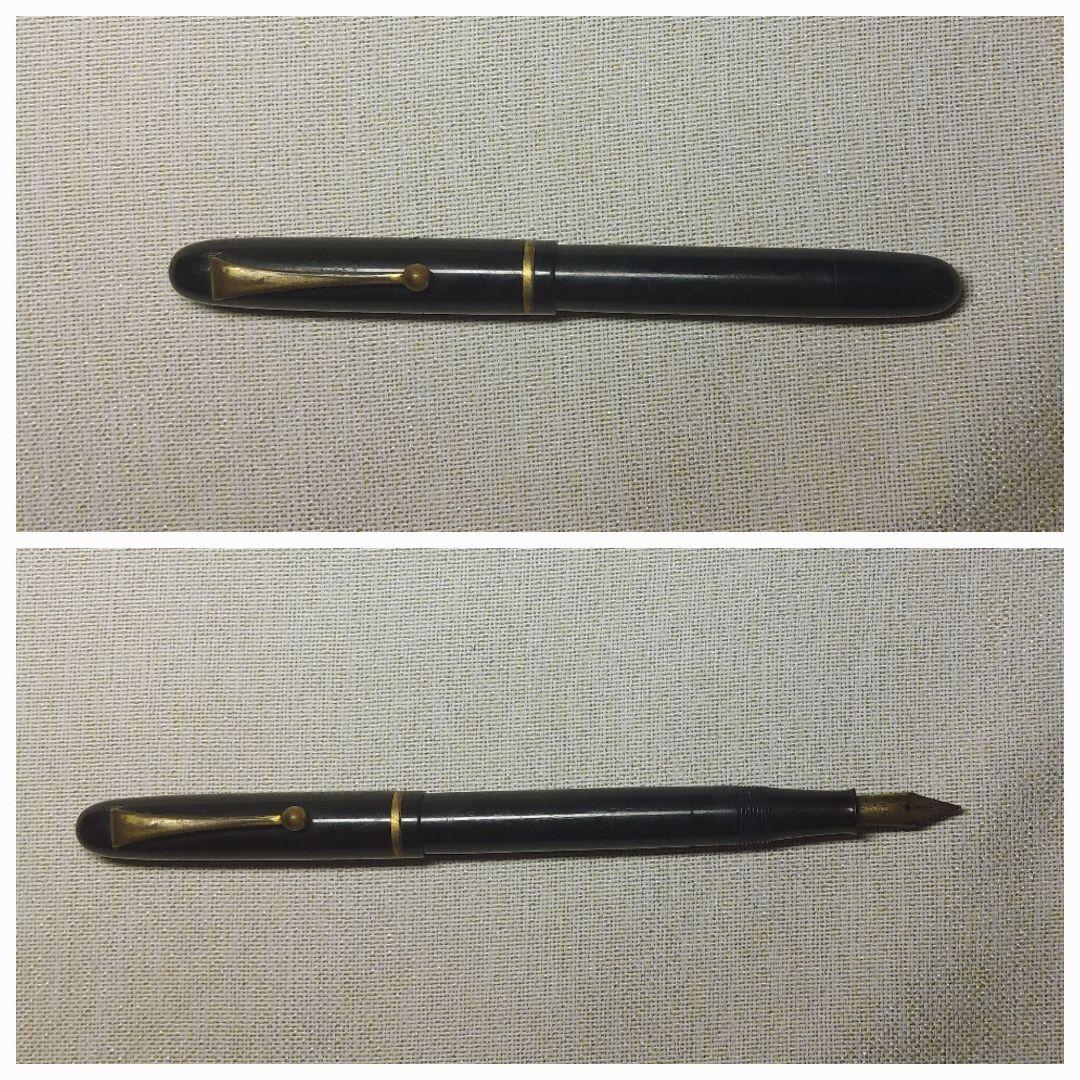 Pilot fountain pen with vintage 14K gold nib displayed on white background