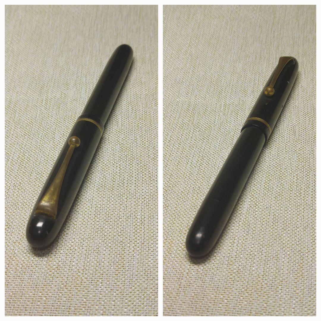 Pilot fountain pen with vintage 14K gold nib displayed on white background