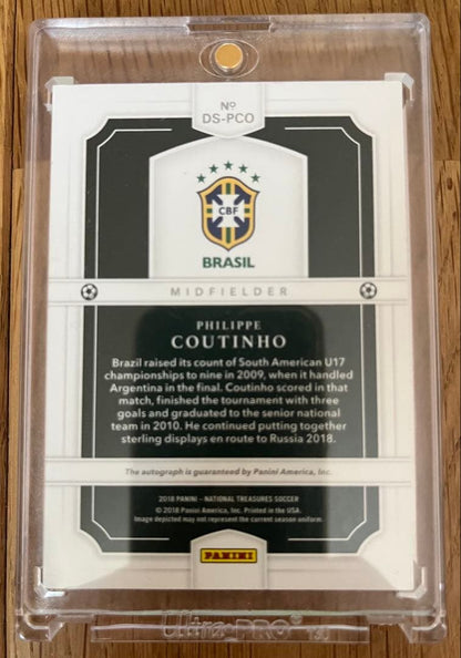 Brazil National Team Filipe Coutinho On-Card Autograph — Japanese