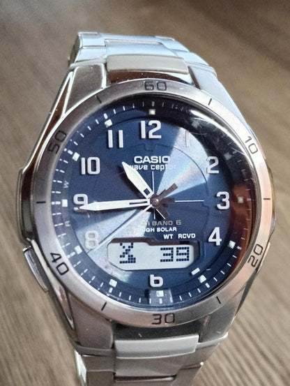 CASIO WVA-M640 Solar Men's Watch — Japanese