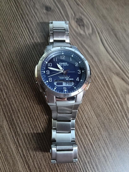 CASIO WVA-M640 Solar Men's Watch — Japanese