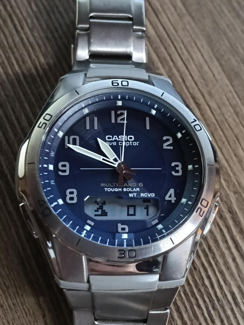 CASIO WVA-M640 Solar Men's Watch — Japanese