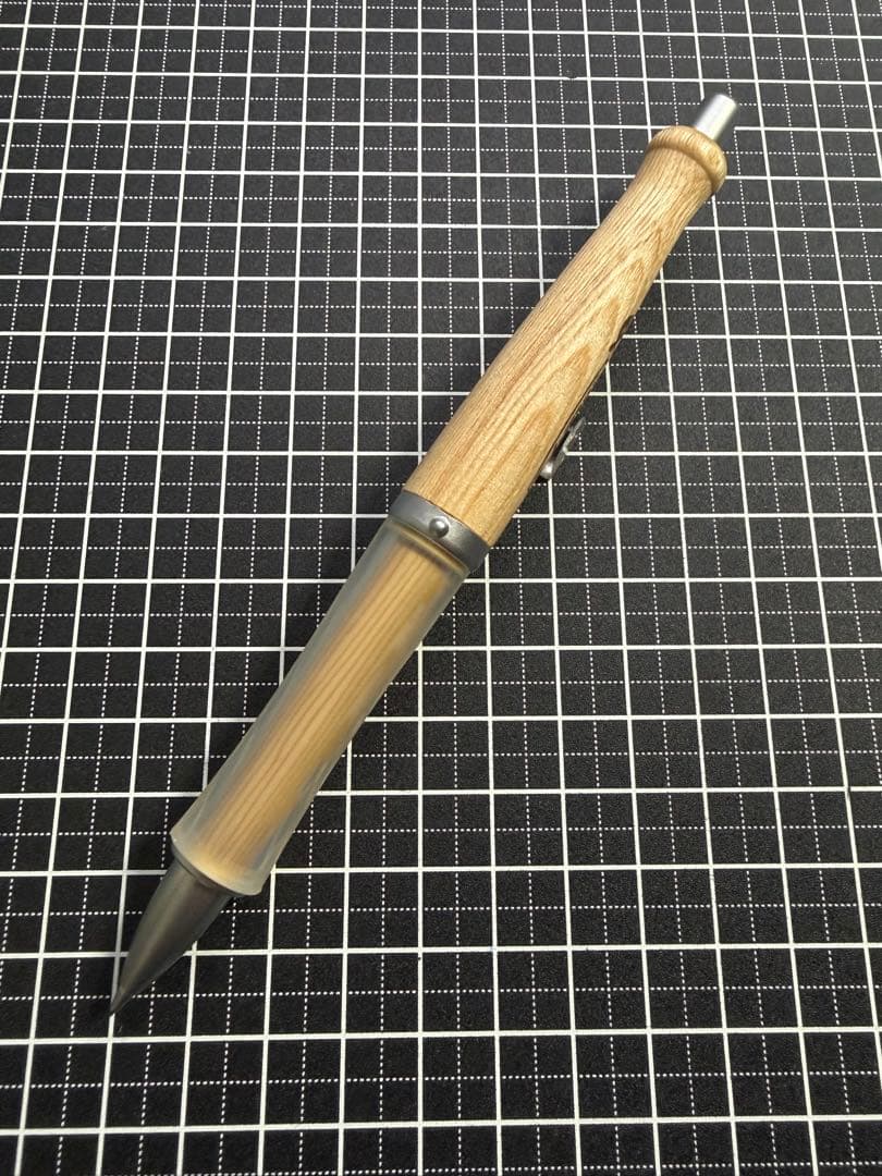 PILOT Justmeet Home Run Bar Mechanical Pencil with faint scratches and dirt visible