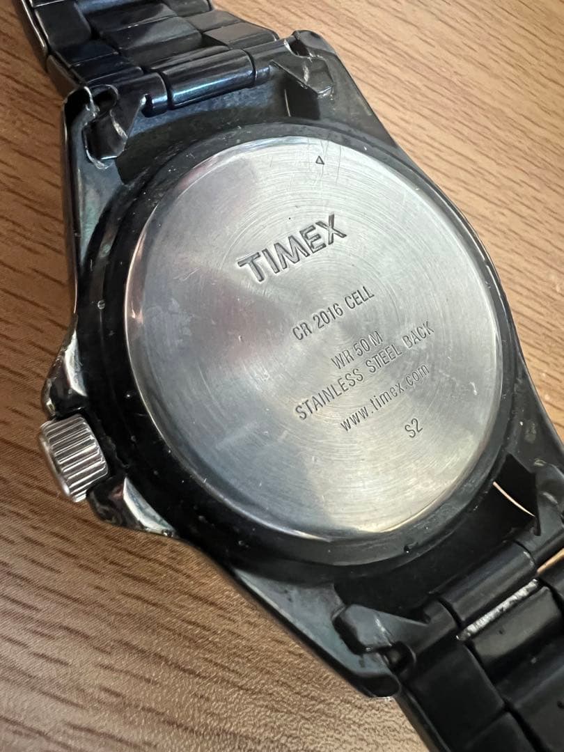 TIMEX INDIGLO BK-GD Men's Watch — Japanese