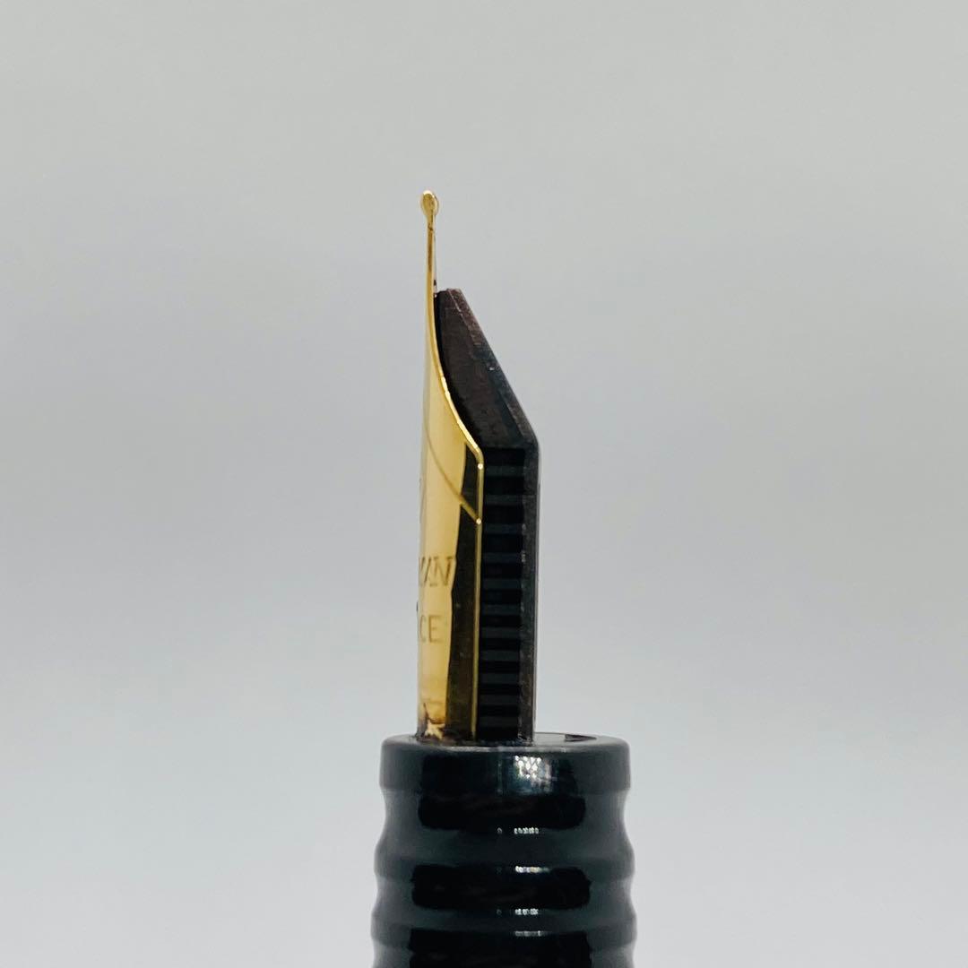 Waterman Lorea Red Marble fountain pen with extra fine nib, shown uncapped on white background