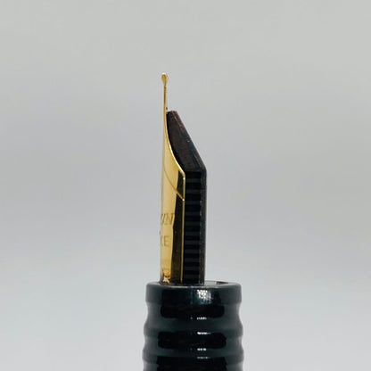 Waterman Lorea Red Marble fountain pen with extra fine nib, shown uncapped on white background