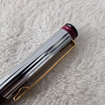 Waterman Forum Agora ballpoint pen in silver with red and gold accents