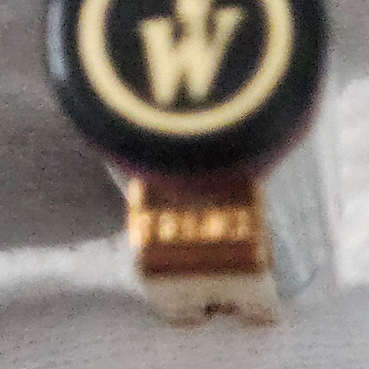 Waterman Forum Agora ballpoint pen in silver with red and gold accents