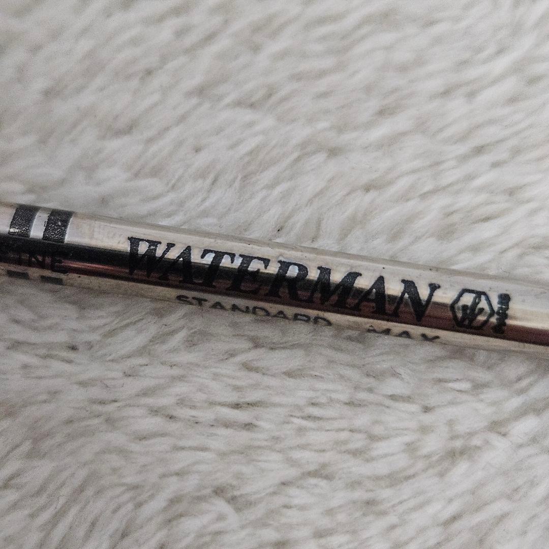 Waterman Forum Agora ballpoint pen in silver with red and gold accents