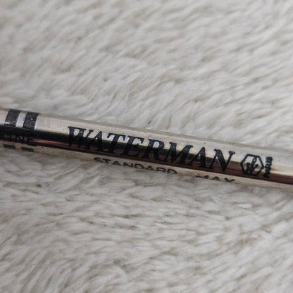Waterman Forum Agora ballpoint pen in silver with red and gold accents