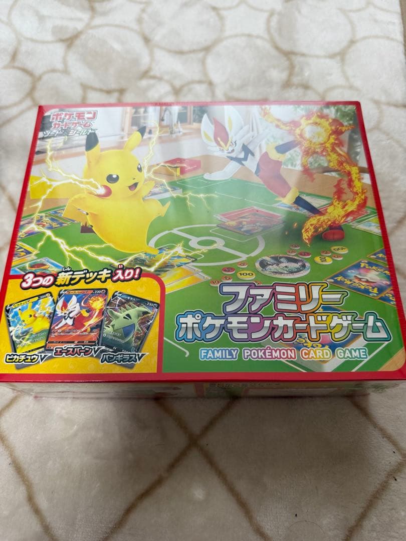 Pokemon New and Unopened Sword & Shield Family Pokémon Card with Shrink Wrap Box — Japanese
