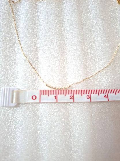 Agatte Diamond Necklace with 0.05 carats diamond, 40cm length and 3cm adjustable chain in elegant design