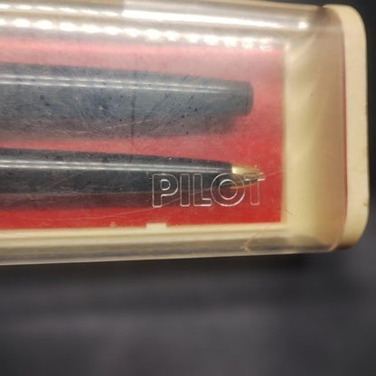PILOT Fountain Pen and Ballpoint Pen Set with cap and sleek black finish