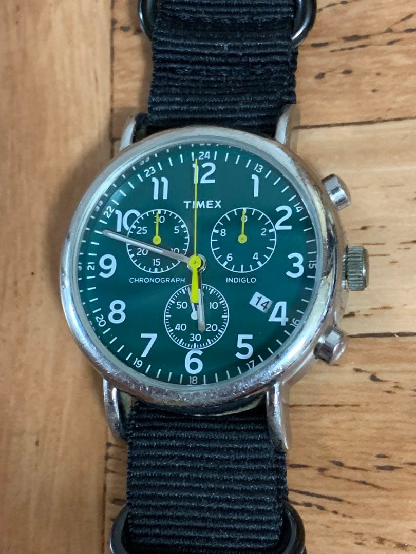 TIMEX Weekender Chronograph INDIGLO Quartz Men's Watch — Japanese