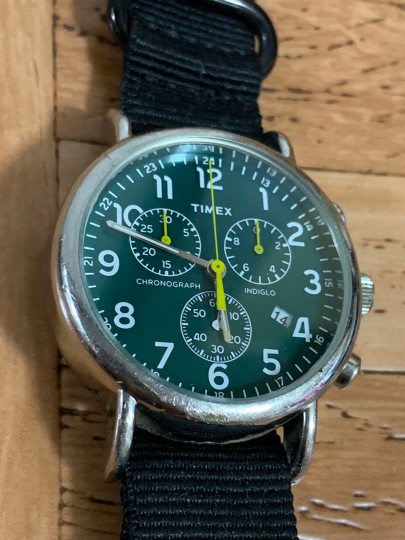 TIMEX Weekender Chronograph INDIGLO Quartz Men's Watch — Japanese
