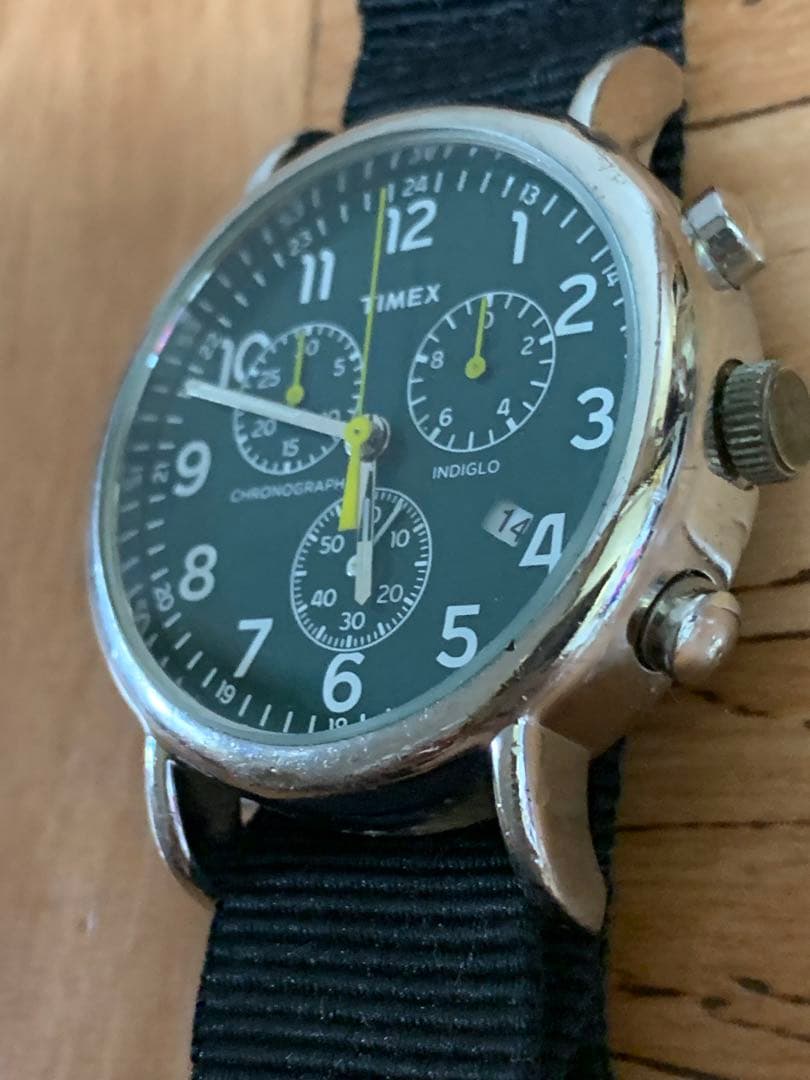 TIMEX Weekender Chronograph INDIGLO Quartz Men's Watch — Japanese