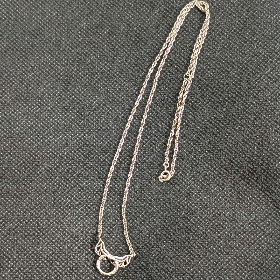 Agete Necklace Chain silver925 and gold plated with 45cm length and small top motif