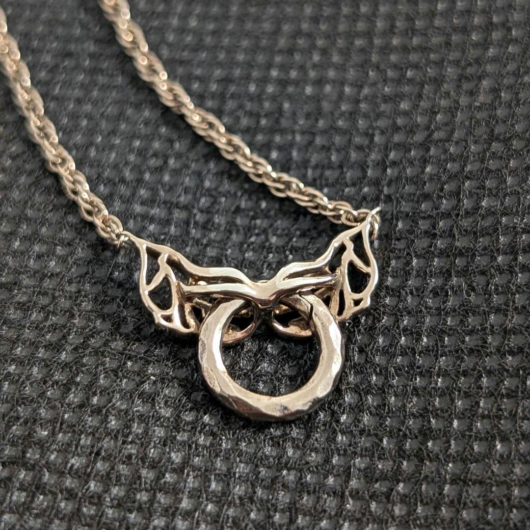 Agete Necklace Chain silver925 and gold plated with 45cm length and small top motif