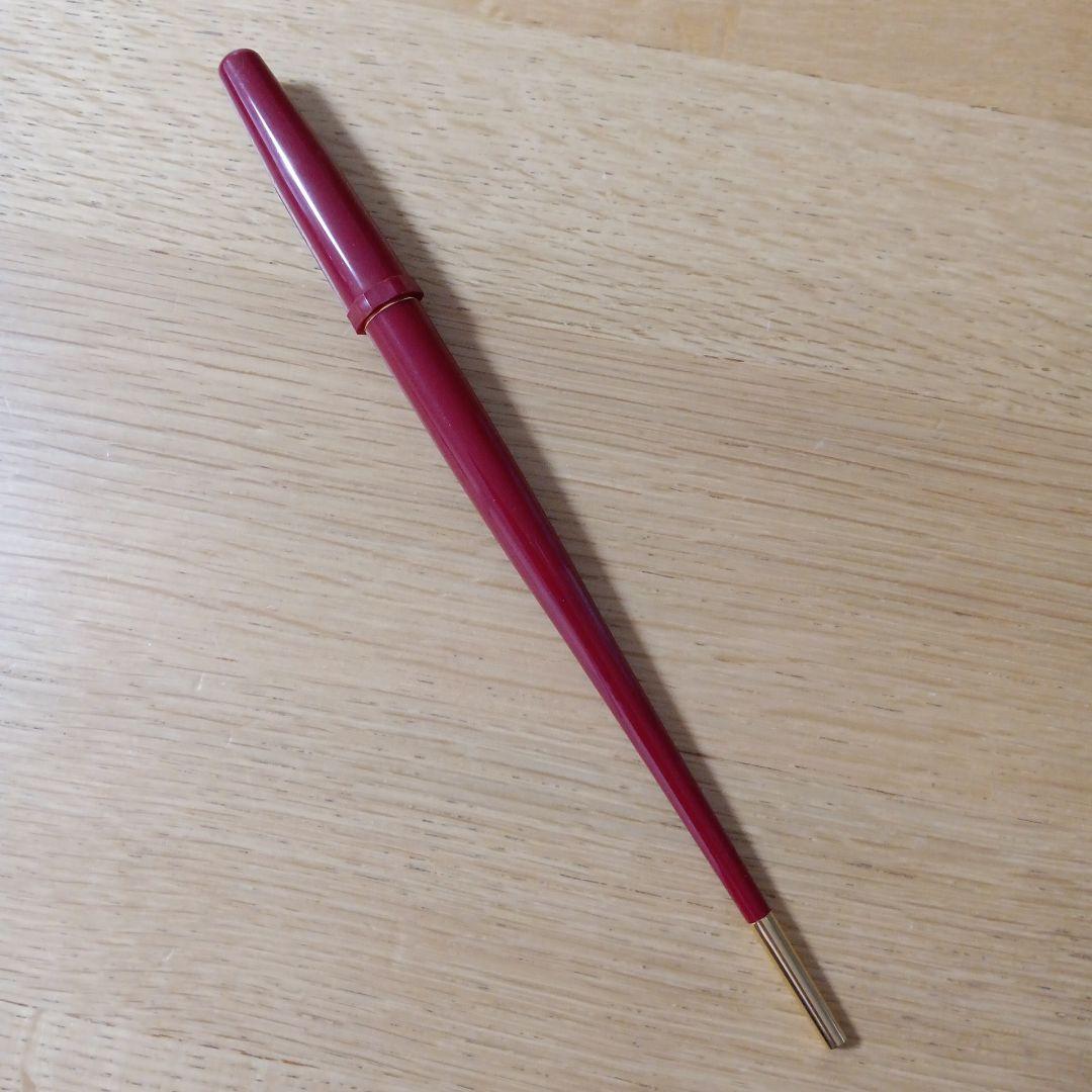 Pilot DPN-200-R-M fountain pen desk pen with medium nib in red color, new and unused
