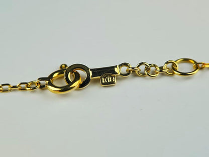 K18 Mikimoto Akoya pearl necklace with 15mm pendant and 40cm gold chain