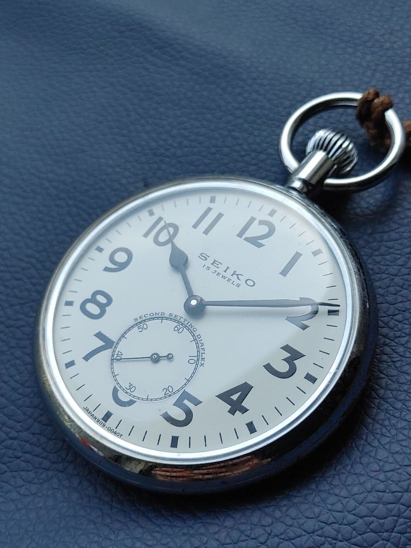 SEIKO 24 Standard Sailor Manual Pocket Watch Men's — Japanese