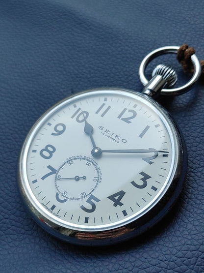 SEIKO 24 Standard Sailor Manual Pocket Watch Men's — Japanese
