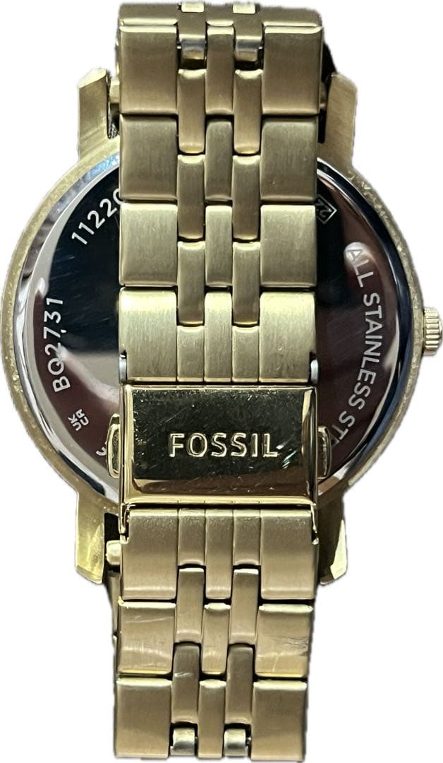FOSSIL Green and Gold Model Quartz Men's Watch — Japanese
