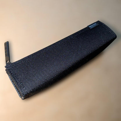 Black Pilot Ballistic Zest pen case measuring 19 cm wide, 4.5 cm high, and 3.5 cm deep