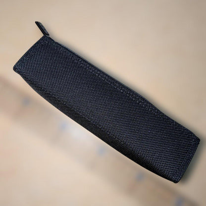 Black Pilot Ballistic Zest pen case measuring 19 cm wide, 4.5 cm high, and 3.5 cm deep