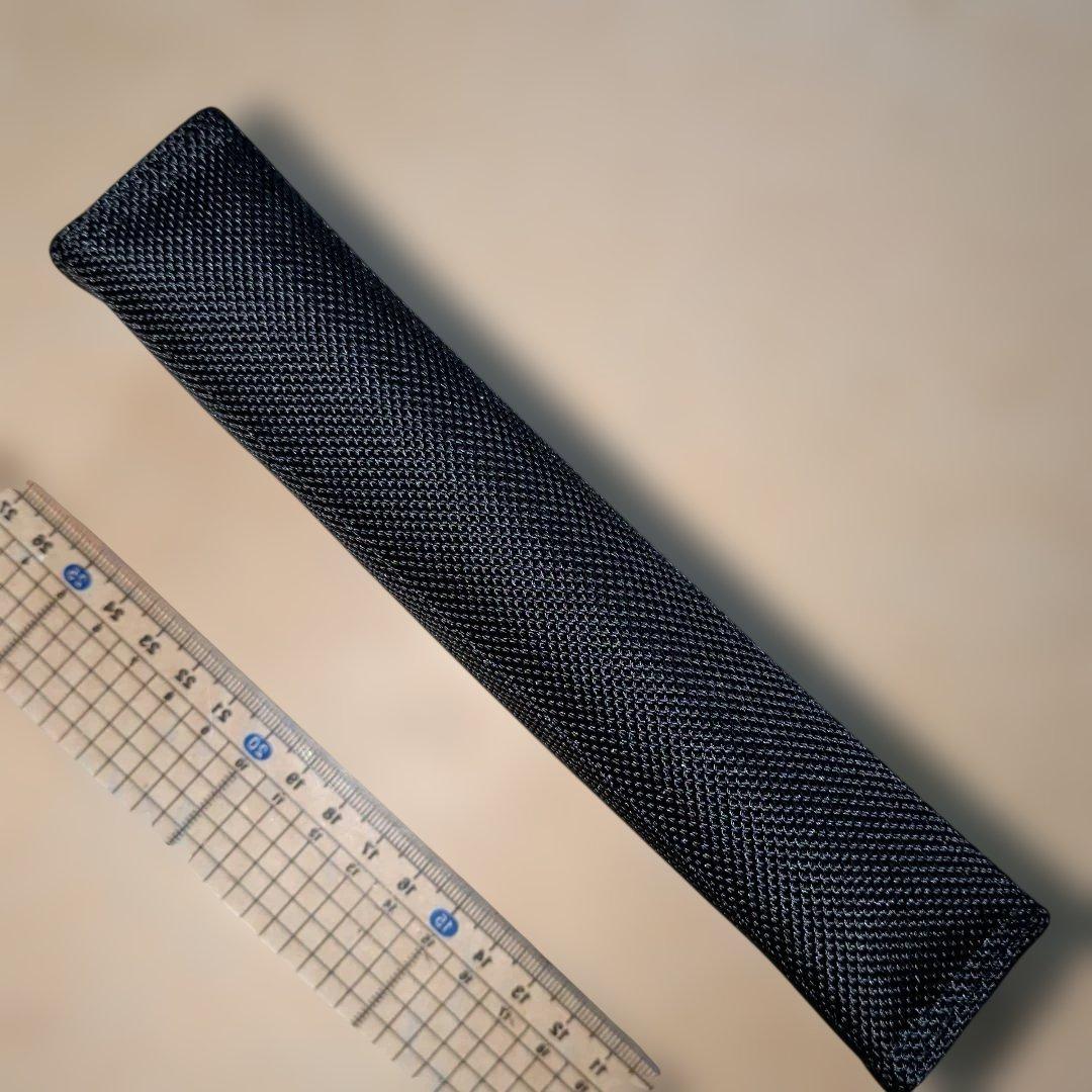 Black Pilot Ballistic Zest pen case measuring 19 cm wide, 4.5 cm high, and 3.5 cm deep