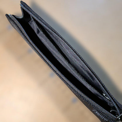 Black Pilot Ballistic Zest pen case measuring 19 cm wide, 4.5 cm high, and 3.5 cm deep