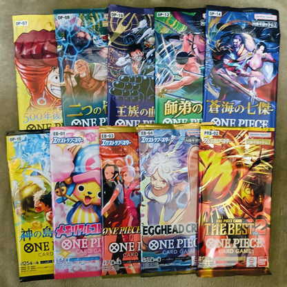 One Piece One Piece Card Unopened Pack 10 Packs & Deck Parts (Yellow) Set Pack — Japanese