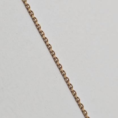 Tasaki pearl necklace with 6.2mm pearl on 40cm 18K yellow gold chain, vintage 2000s, shown with box case