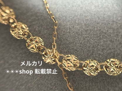 Agate K10 texture long necklace about 70 cm length with sales certificate included