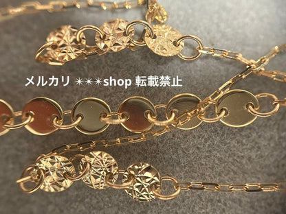 Agate K10 texture long necklace about 70 cm length with sales certificate included