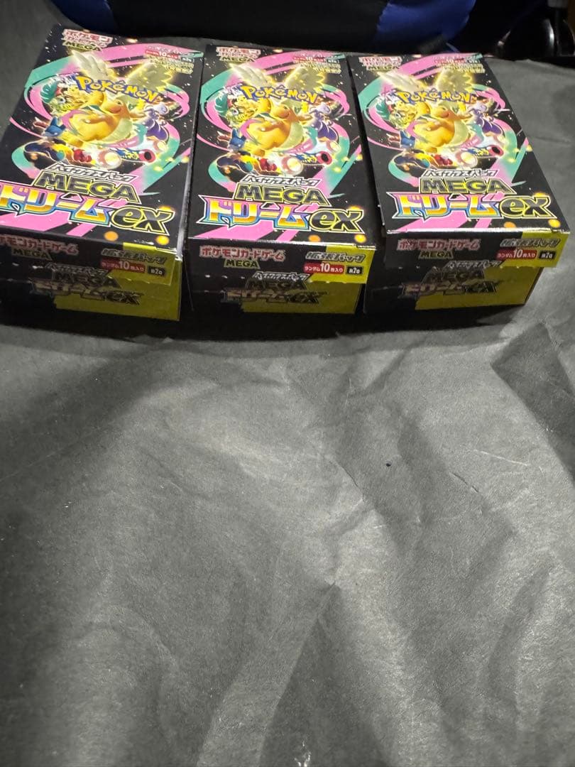 Pokemon Pokémon Card Mega Dreamex Without Shrink Wrap No Peel 3BOX Box — Japanese