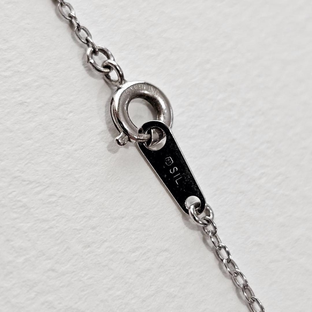 Mikimoto pearl necklace with 5mm pearl and heart motif on 40cm SV925 sterling silver chain
